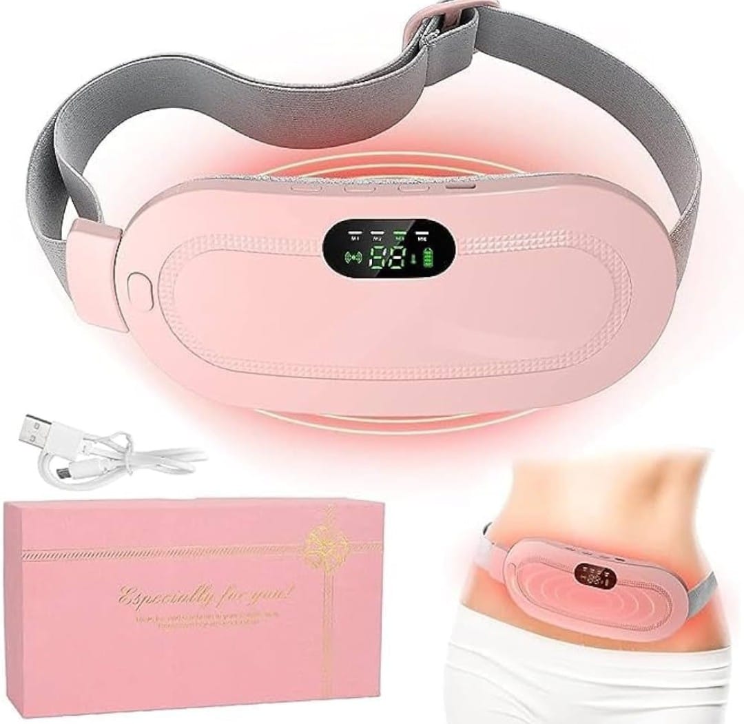 Electric Warm Belt 3s Fast Heat Relief Waist Pain Cramps Vibrating Abdominal Electric Belt