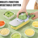 Vegetable Slicer, Vegetable Cutter, Potato Cutter, Multifunctional Tool for Cutting Vegetables, with 5 Blade Settings and Collection Bowl for Thick or Fine Slices, Cucumber Slicer for Fruit Garlic