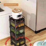 5 Layer Square Shape Kitchen Rack