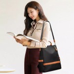 Women Large Capacity Outdoor Tote Bag ( Orange/ black)