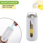 Auto Flip Oil Dispenser Bottle Glass Leak-proof Oil Jar Seasoning Soy Sauce Jar