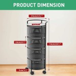 4 Layer Round Shape Kitchen Rack