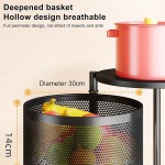 4 Layer Round Shape Kitchen Rack