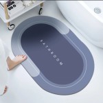 Super Absorbent Bath Mat Instant Drying Mat Bathroom Rug Non-slip