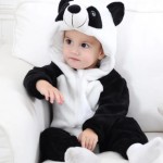 Baby Winter Fleece Jumpsuit With Hood Girls Boys Snowsuits Warm Rompers Outfits