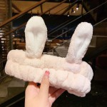 Soft Elastic Women Headwear Bunny Ear Headband Washing Face Snood Bath Spa Hair Band