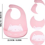 Silicone Baby Bibs _safe Comfortable Feeding Food Catcher Plastic