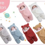 Newborn Baby Blankets & Swaddling Cute New Born Baby Boys Girls Plush Swaddle Wrap Ultra-Soft Fluffy Fleece Sleeping Bag Cotton Soft Bedding Stuff