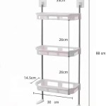 3 Tier Multifunctional kitchen & Bathroom Wall Storage Rack