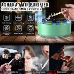 Smokeless Ashtray, Portable Heat Resistant Smoke Ashtray with Self Extinguishing Feature Versatile Ashtray Air Cleaner for Home Car Office