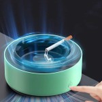 Smokeless Ashtray, Portable Heat Resistant Smoke Ashtray with Self Extinguishing Feature Versatile Ashtray Air Cleaner for Home Car Office