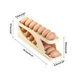 Automatic Roll-Down Double-Layer Egg Organizer