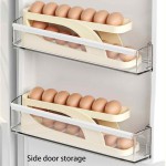 Automatic Roll-Down Double-Layer Egg Organizer