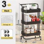 Stylish Modern 3-Layer Trolley Rack